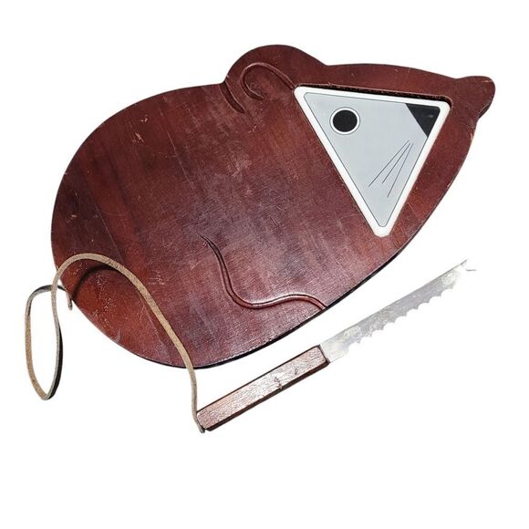 Vintage mouse cheese board - Picture 1 of 3